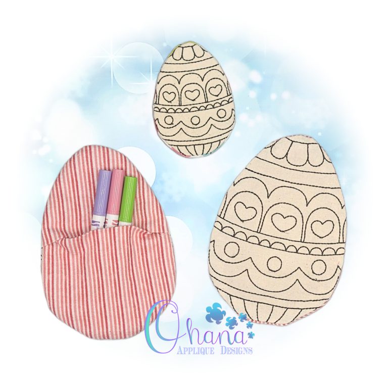 Heart Fabric Coloring Easter