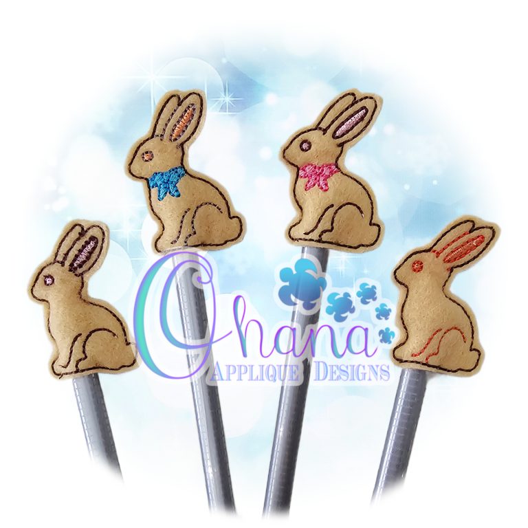 Chocolate Bunny Pencil Topper