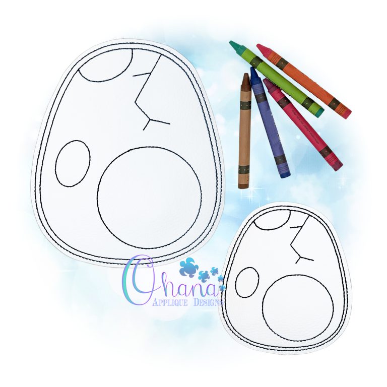 Dino Egg Flat Coloring