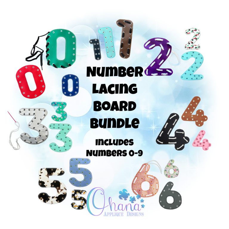 Number Lacing Board Bundle