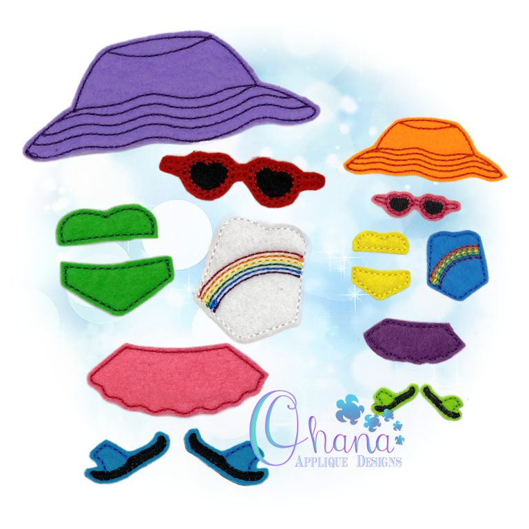 Girls Unpaper Doll Swimwear