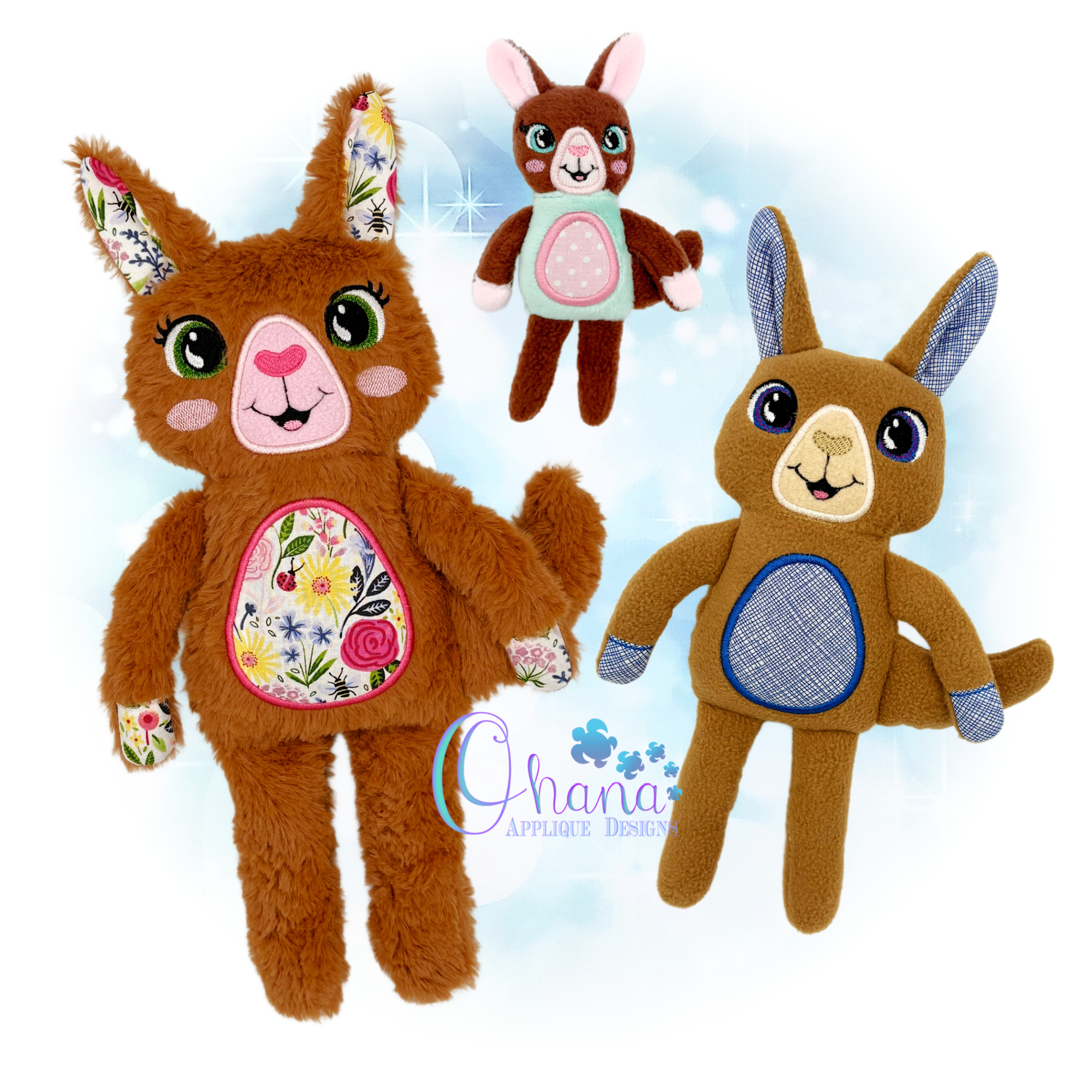 OAD 2506 Kangaroo Rag Doll Stuffie 2000 SR copy Kangaroo Rag Doll Stuffie