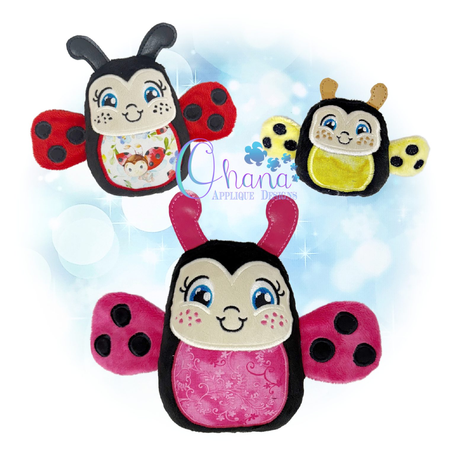 OAD 2506 Ladybug Egglet Stuffie 2000 LA Ladybug Egglet Stuffie