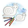 OAD 2506 Snail FCD 2000 DB Snail Flat Coloring Doll