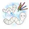 OAD 2506 Worm FCD 2000 DB Worm Flat Coloring Doll
