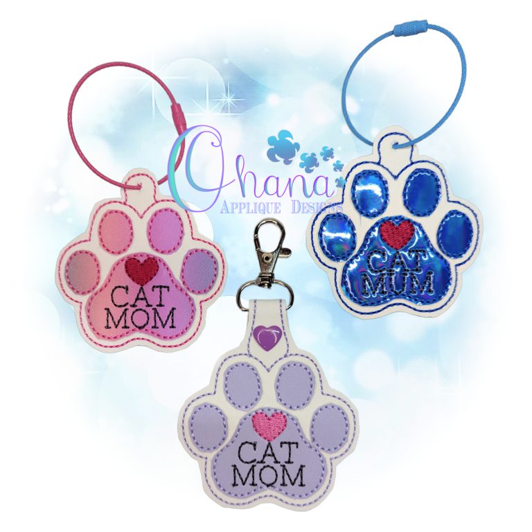 Cat Mom/Mum Key Chain
