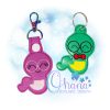 OAD 2506 Bookworm KC 2000 LA Bookworm Key Chain Embroidery