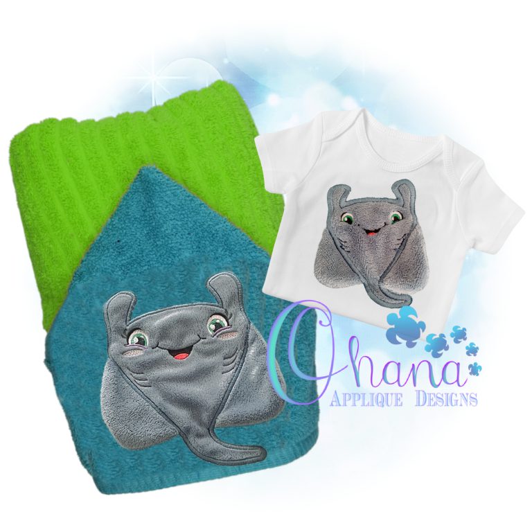 3D Manta Ray Applique