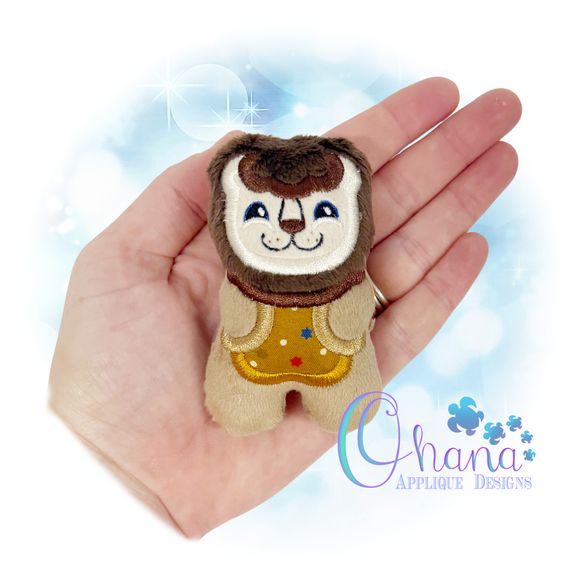 Chubby Lion Stuffie Embroidery