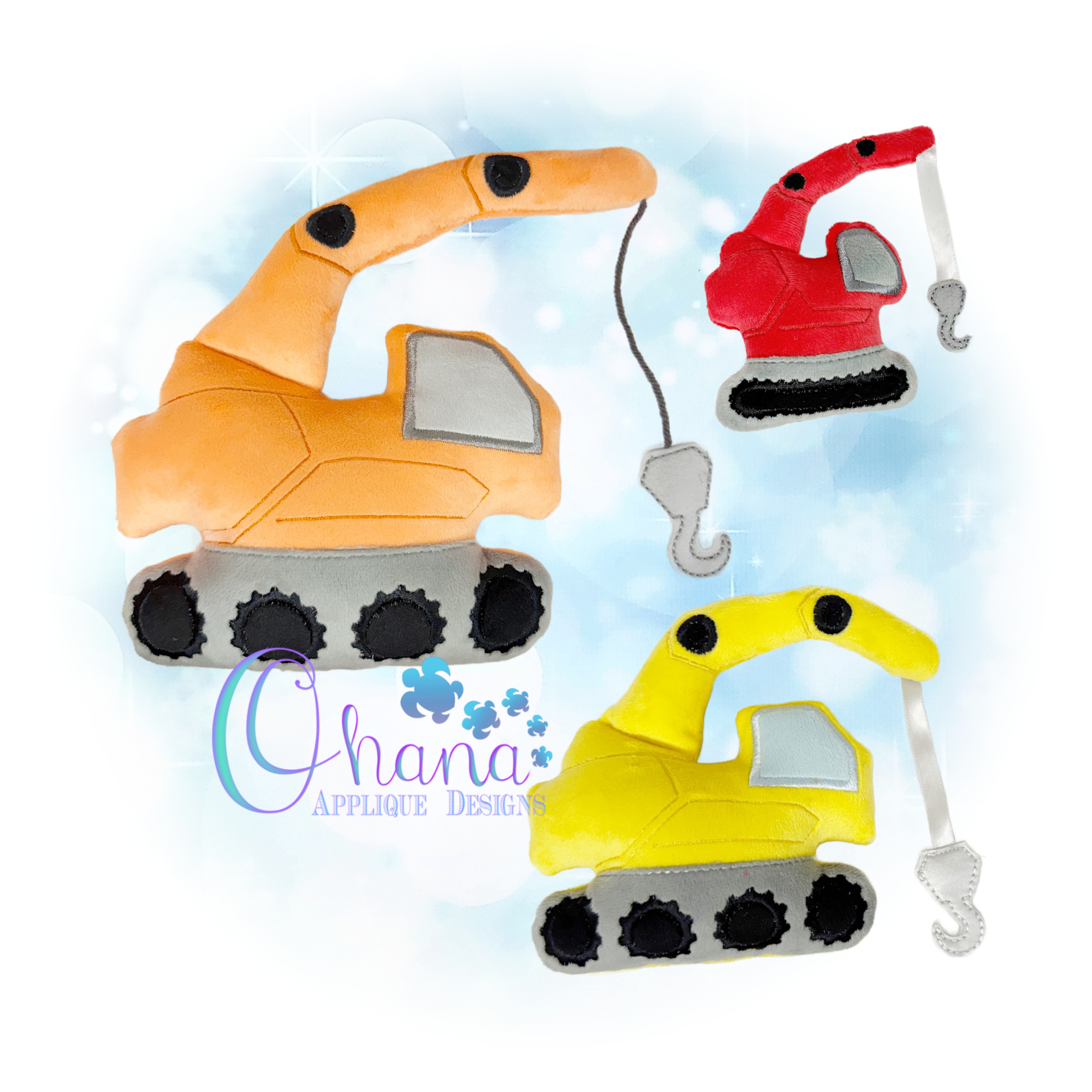 OAD 2507 Crane Stuffie 2000 LA copy Crane Stuffie Embroidery Design