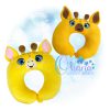 OAD 2507 Giraffe TP 2000 LA RK Giraffe Travel Pillow Embroidery