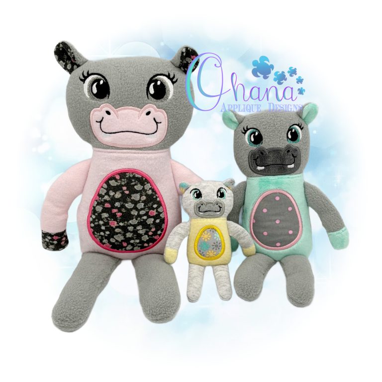 Hippo Rag Doll Stuffie