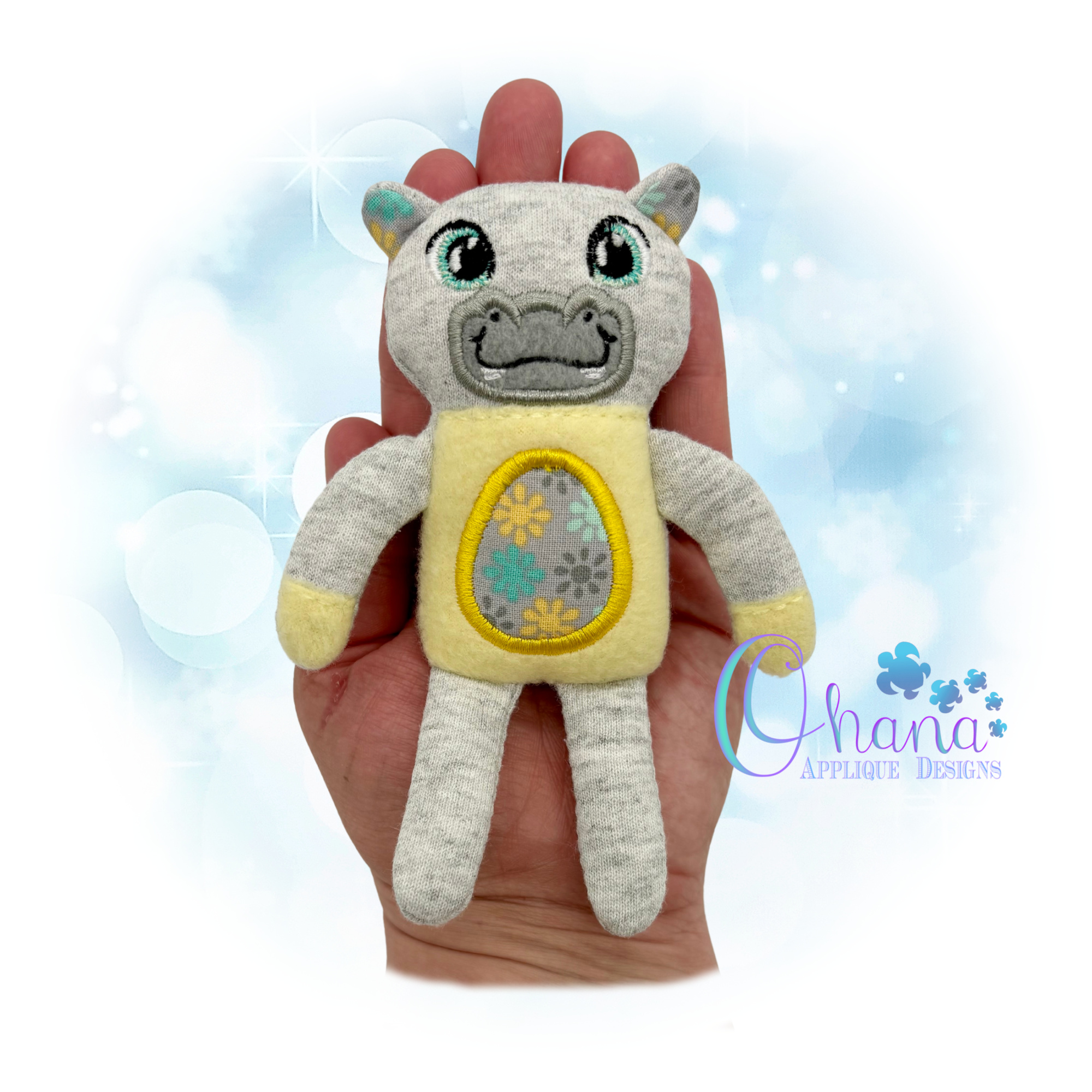 Hippo Rag Doll Stuffie