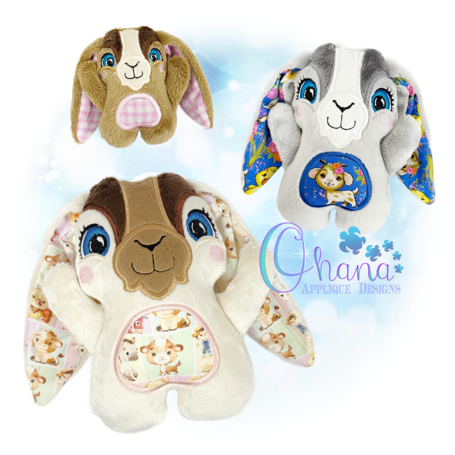 OAD 2507 Huggable Goat Stuffie 2000 LA Huggable Goat Stuffie Embroidery