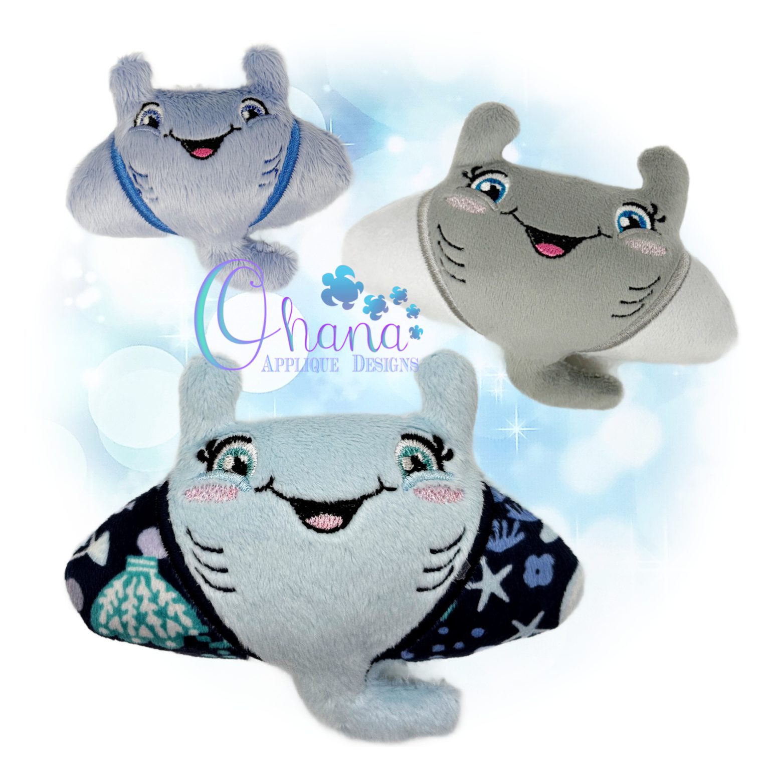 OAD 2507 Mia Manta Ray Stuffie 2000 LA RG Mia Manta Ray Stuffie