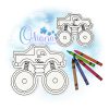 OAD 2507 Monster Truck FCD 2000 AK Monster Truck Flat Coloring