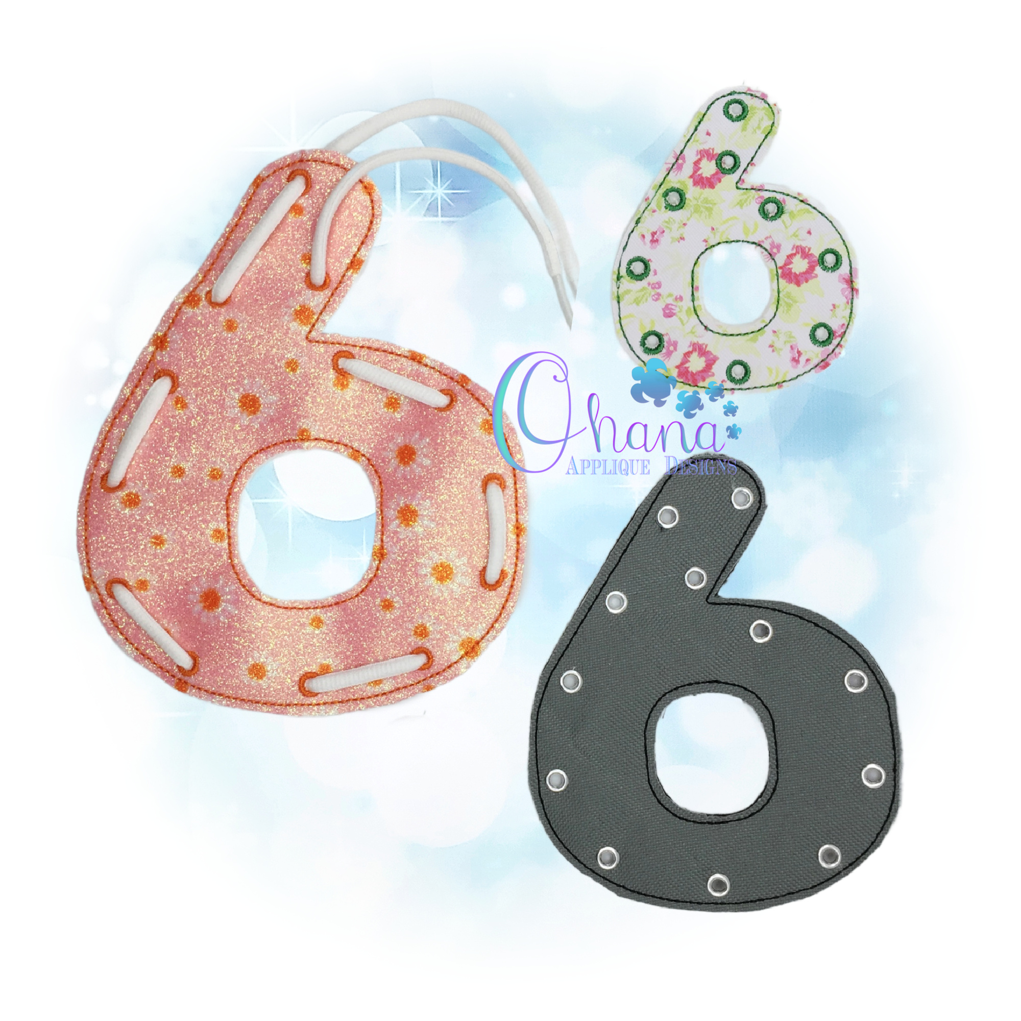 OAD 2507 Number 6 LB 2000 DB Number 6 Lacing Board Embroidery