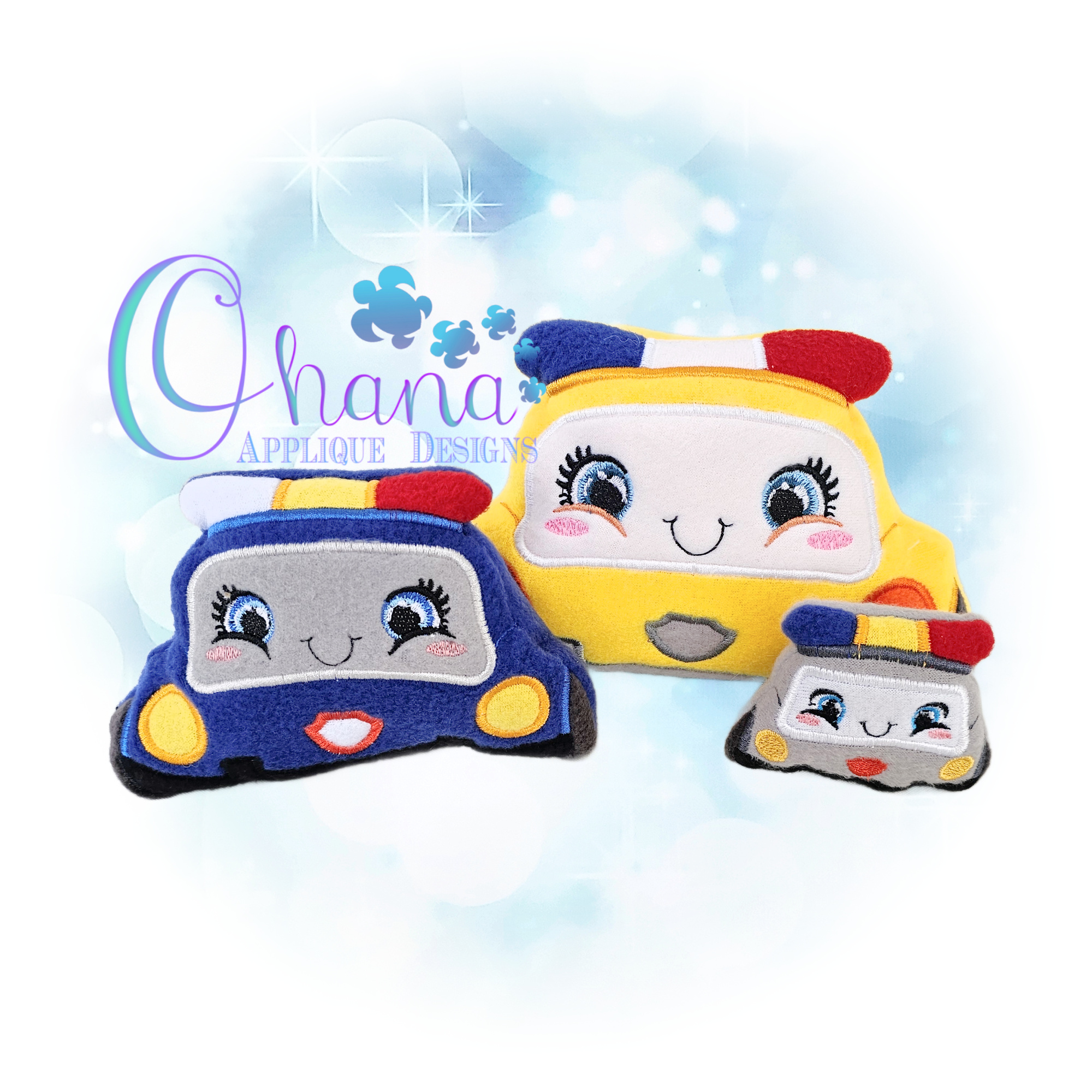 Police Car Pillow Stuffie