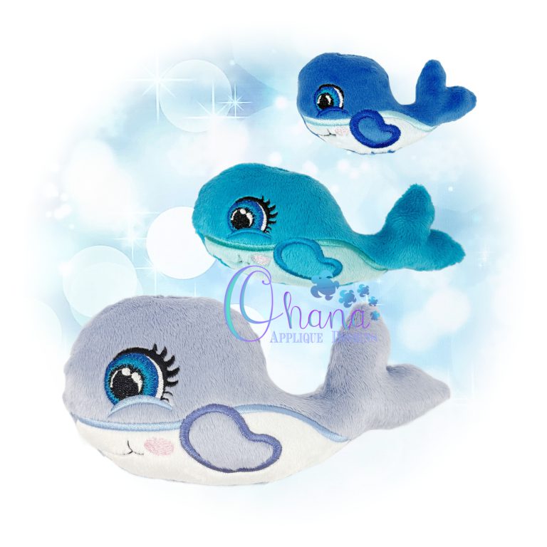 Willa Whale Stuffie Embroidery
