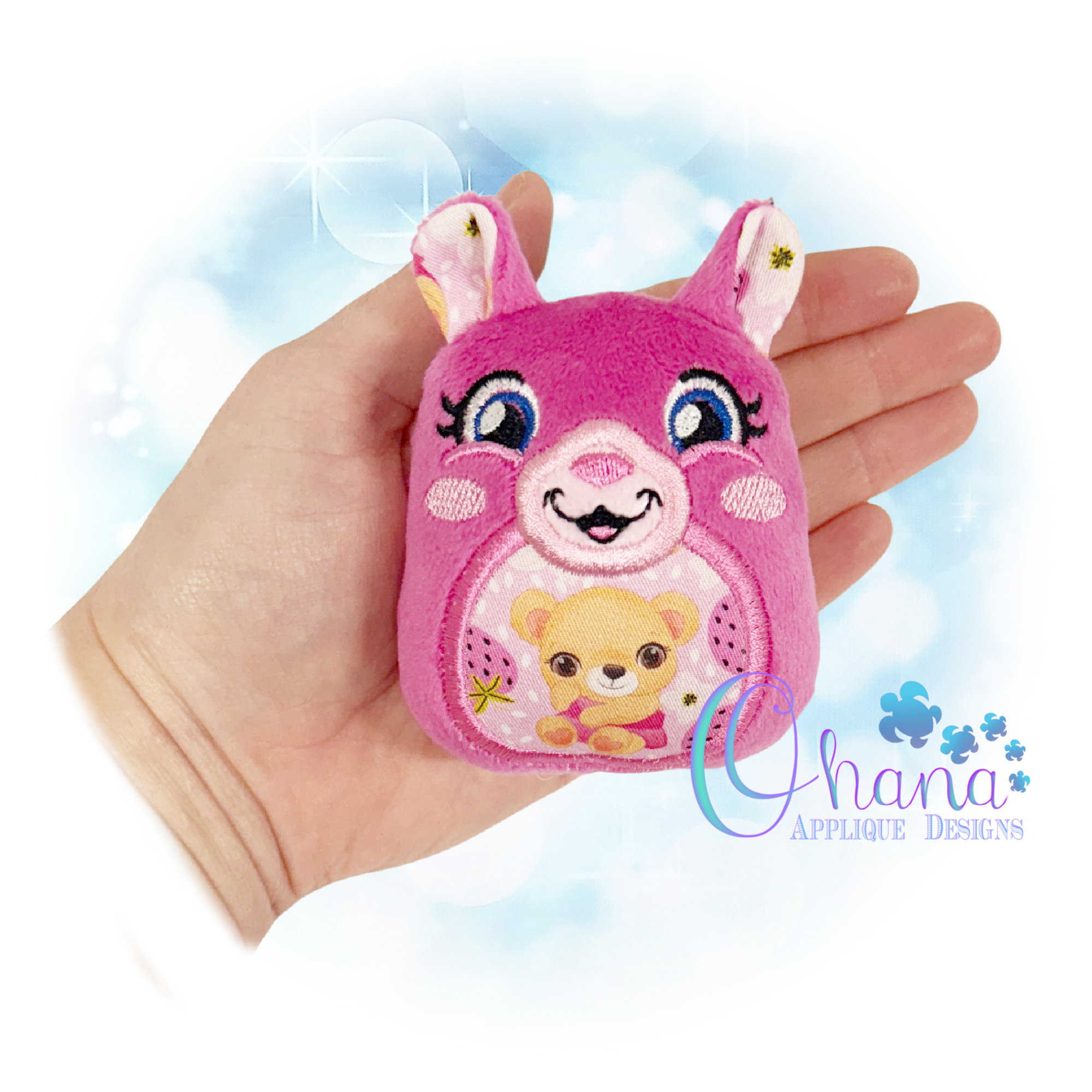 Bear Egglet Stuffie Embroidery