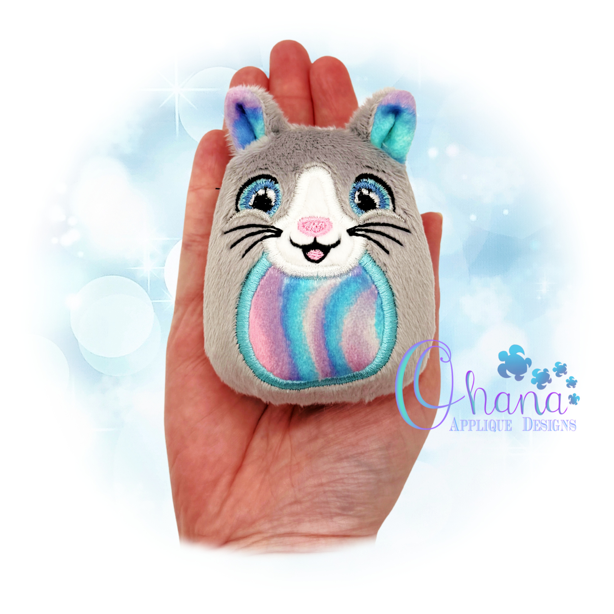Cat Egglet Stuffie Embroidery