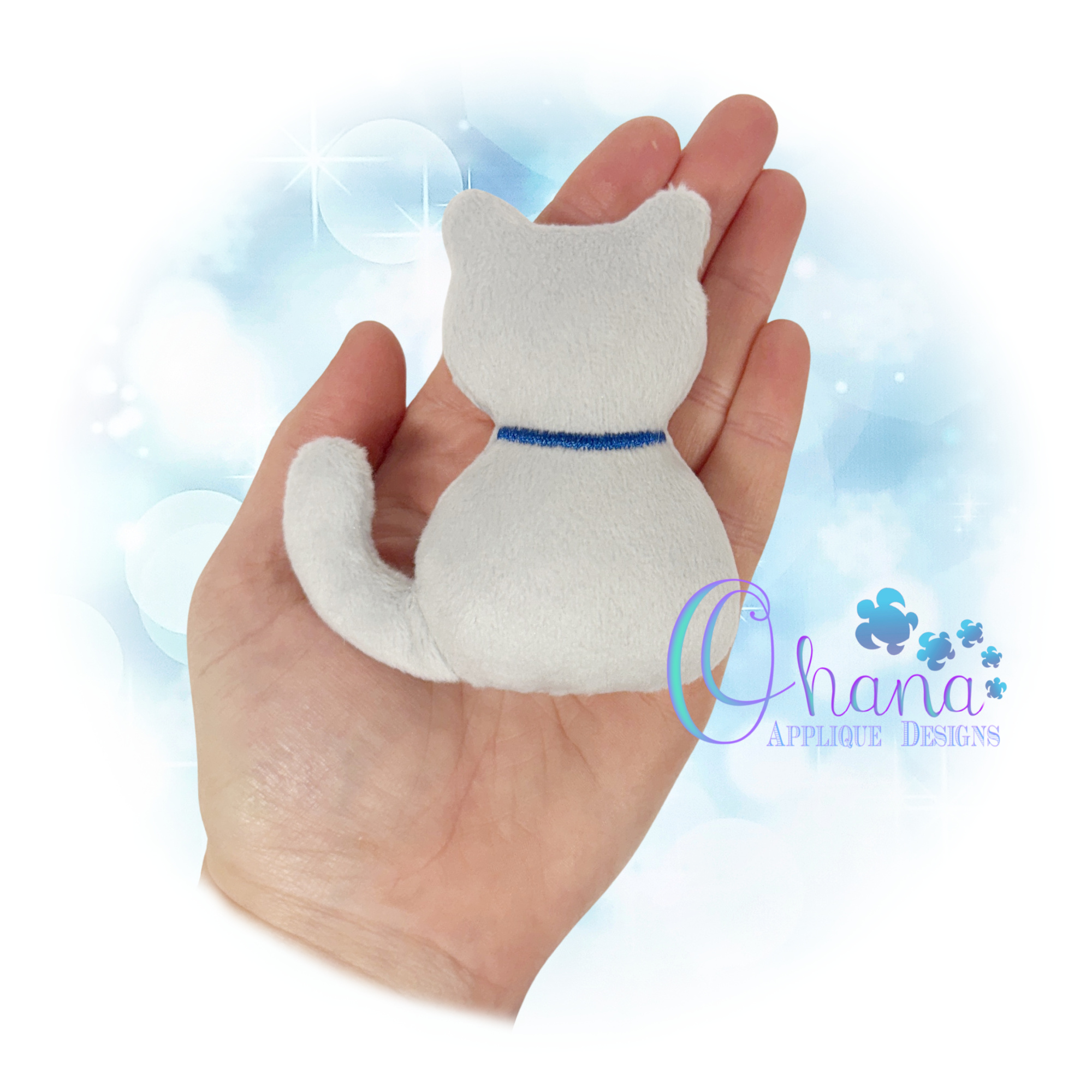 Cat Silhouette Stuffie Embroidery