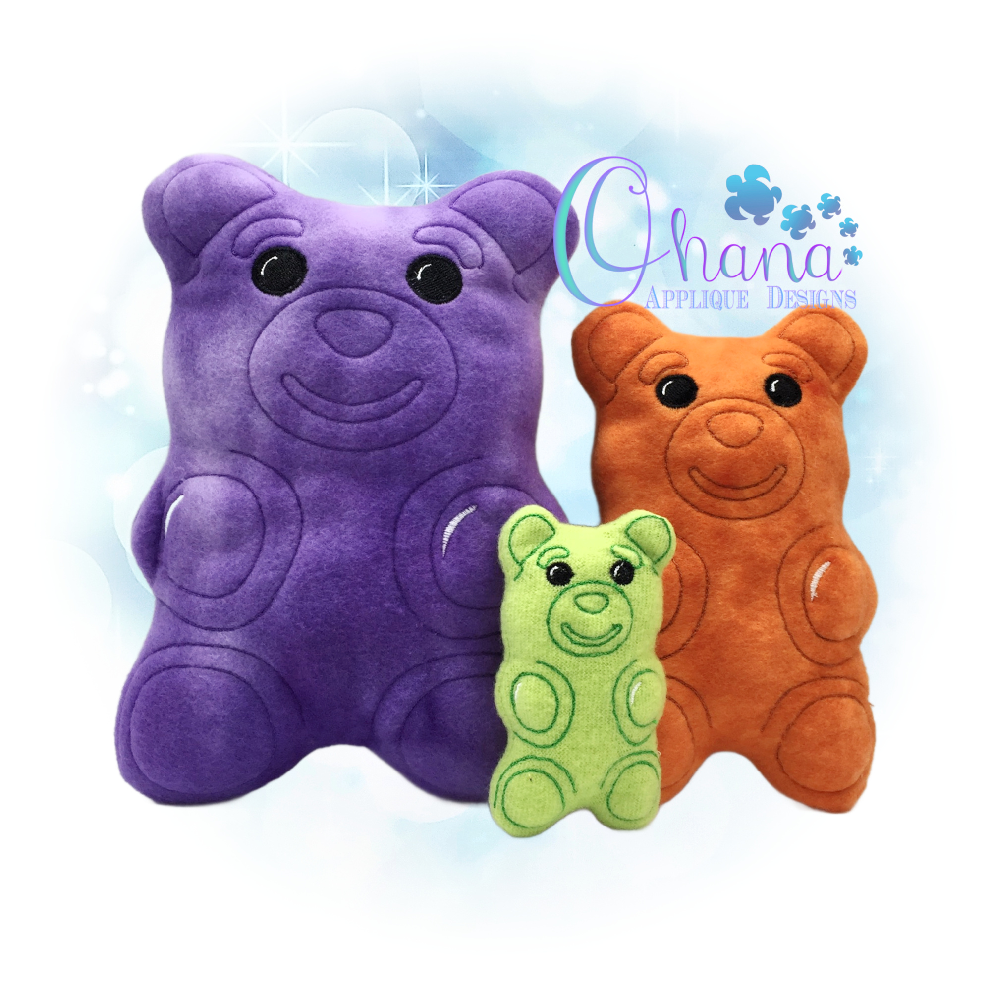 Gummy Bear Stuffie Embroidery
