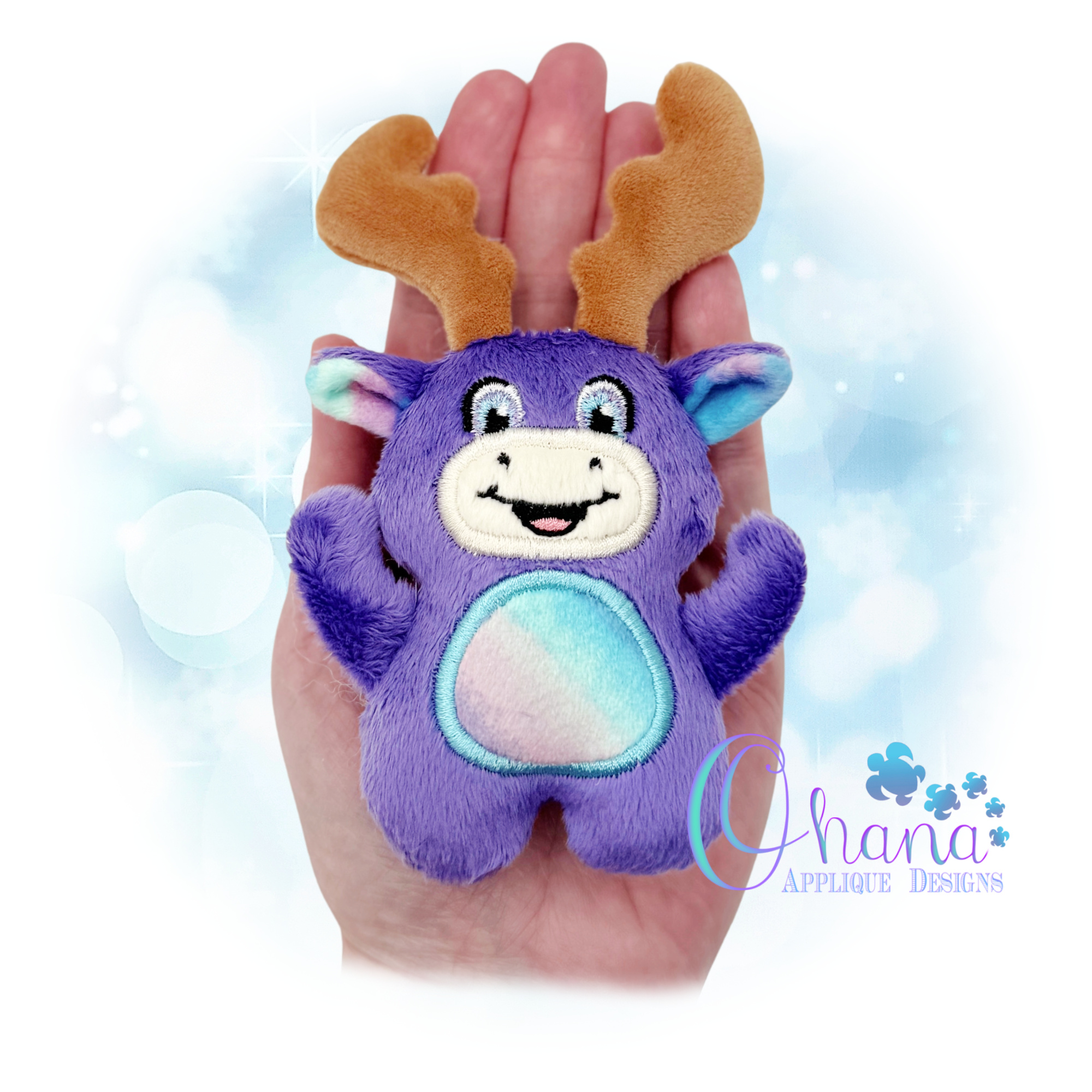 Huggable Moose Stuffie Embroidery