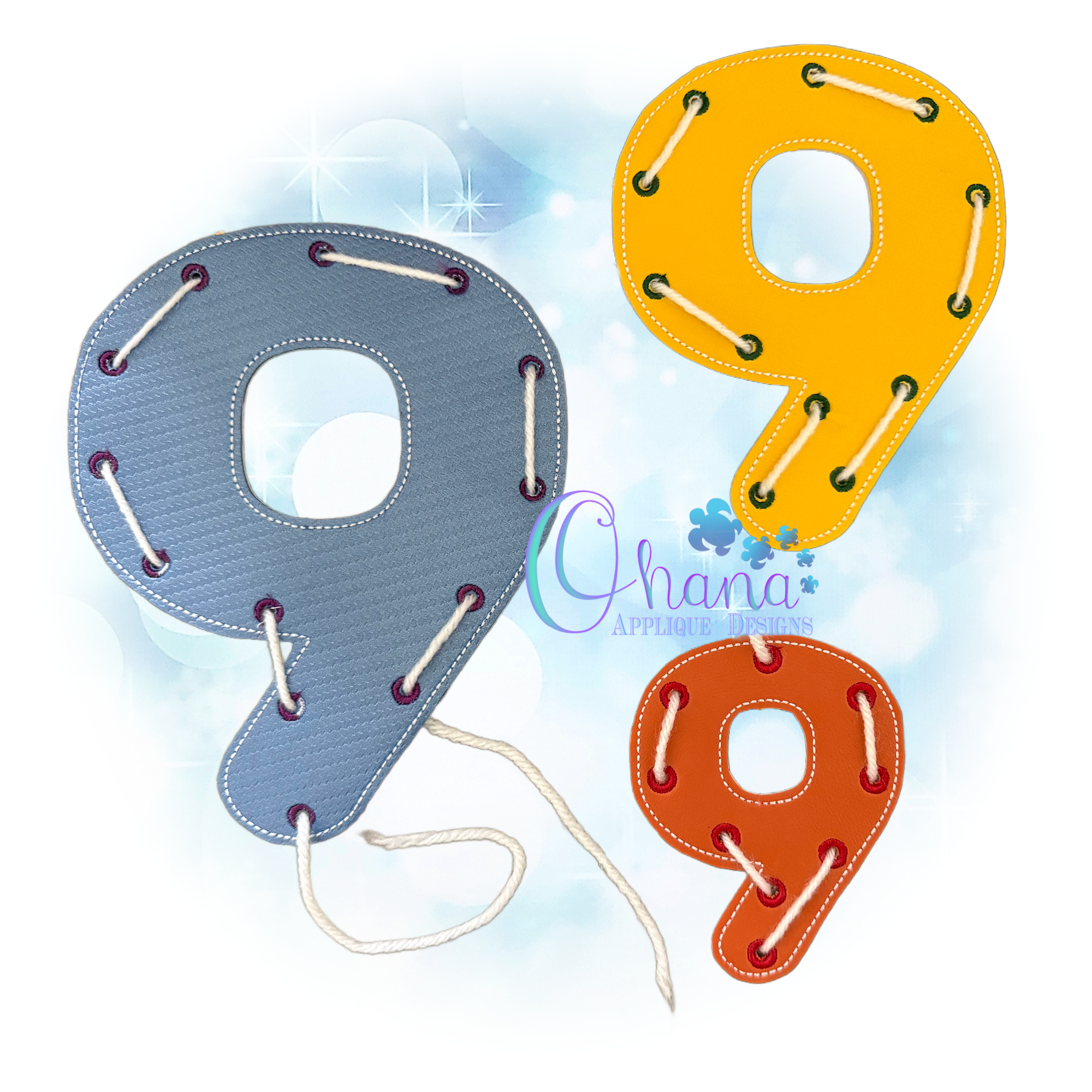 OAD 2508 Number 9 LB 2000 DG Number 9 Lacing Board Embroidery