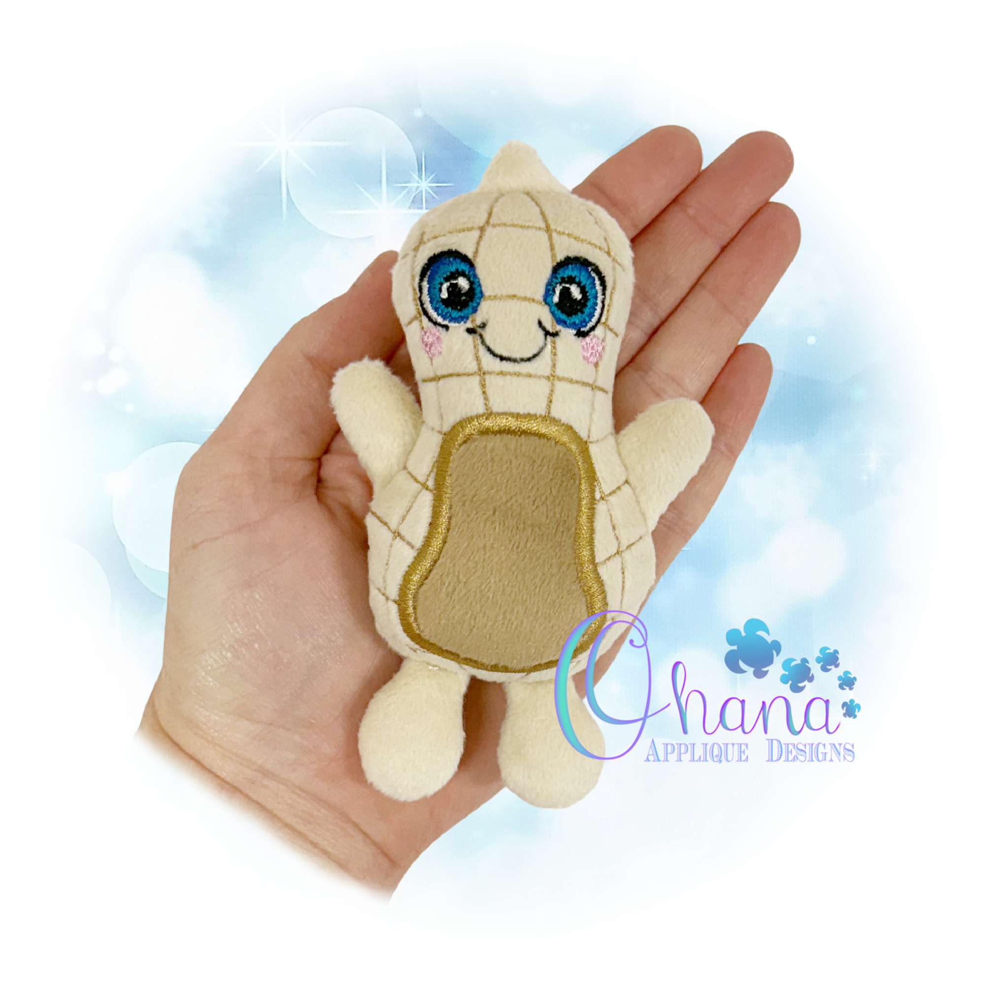 Peanut Stuffie Embroidery Design