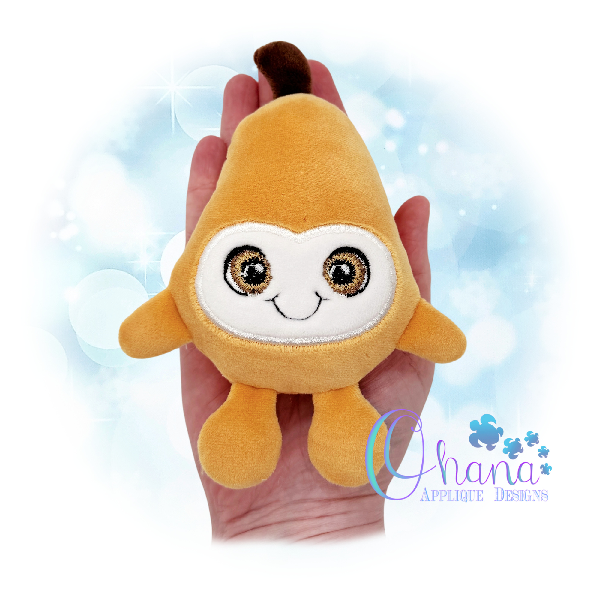 Perry Pear Stuffie Embroidery