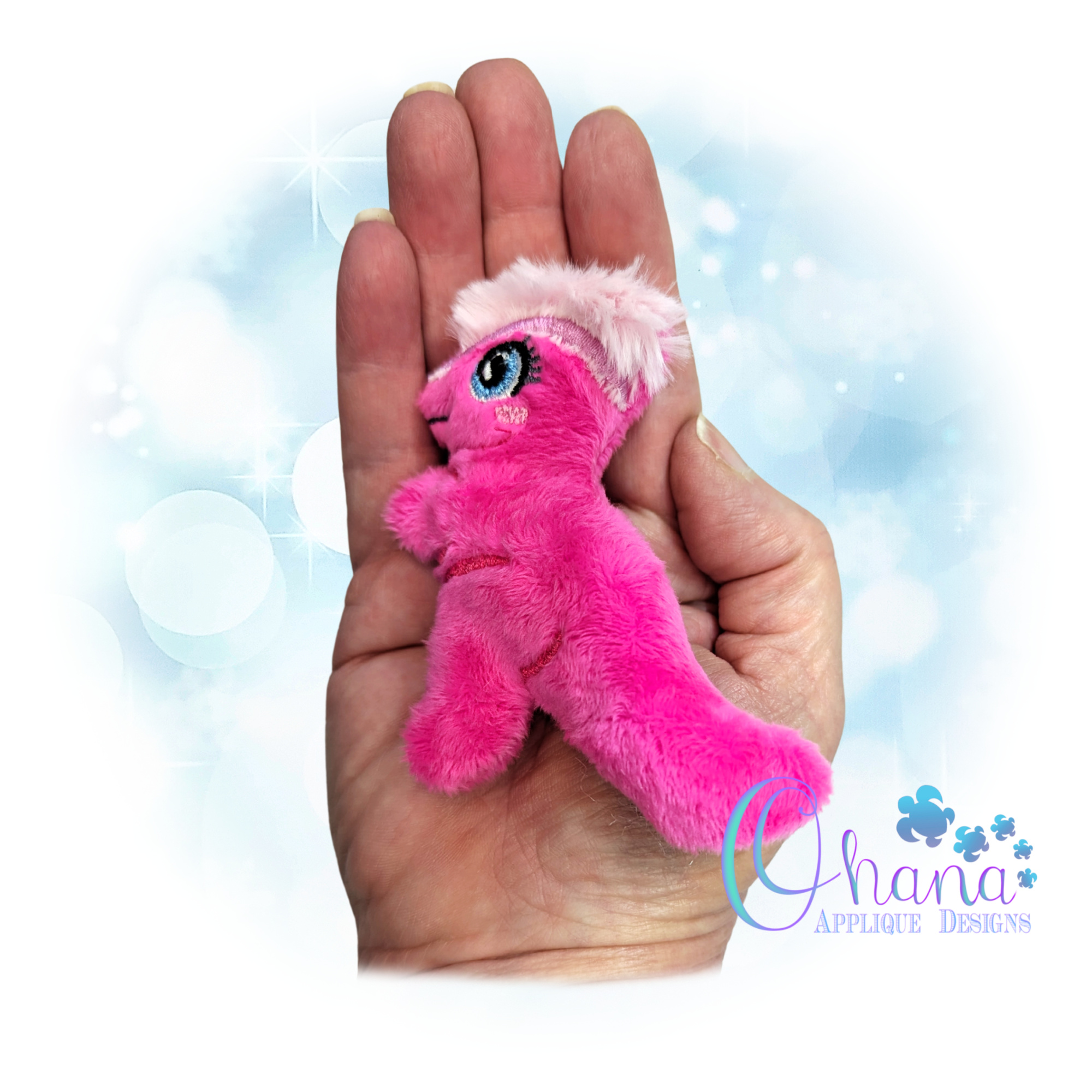 Pierce Parasaurolophus Stuffie Embroidery