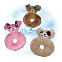 Puppy Ring Rattle Embroidery