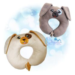 Puppy Travel Pillow Embroidery