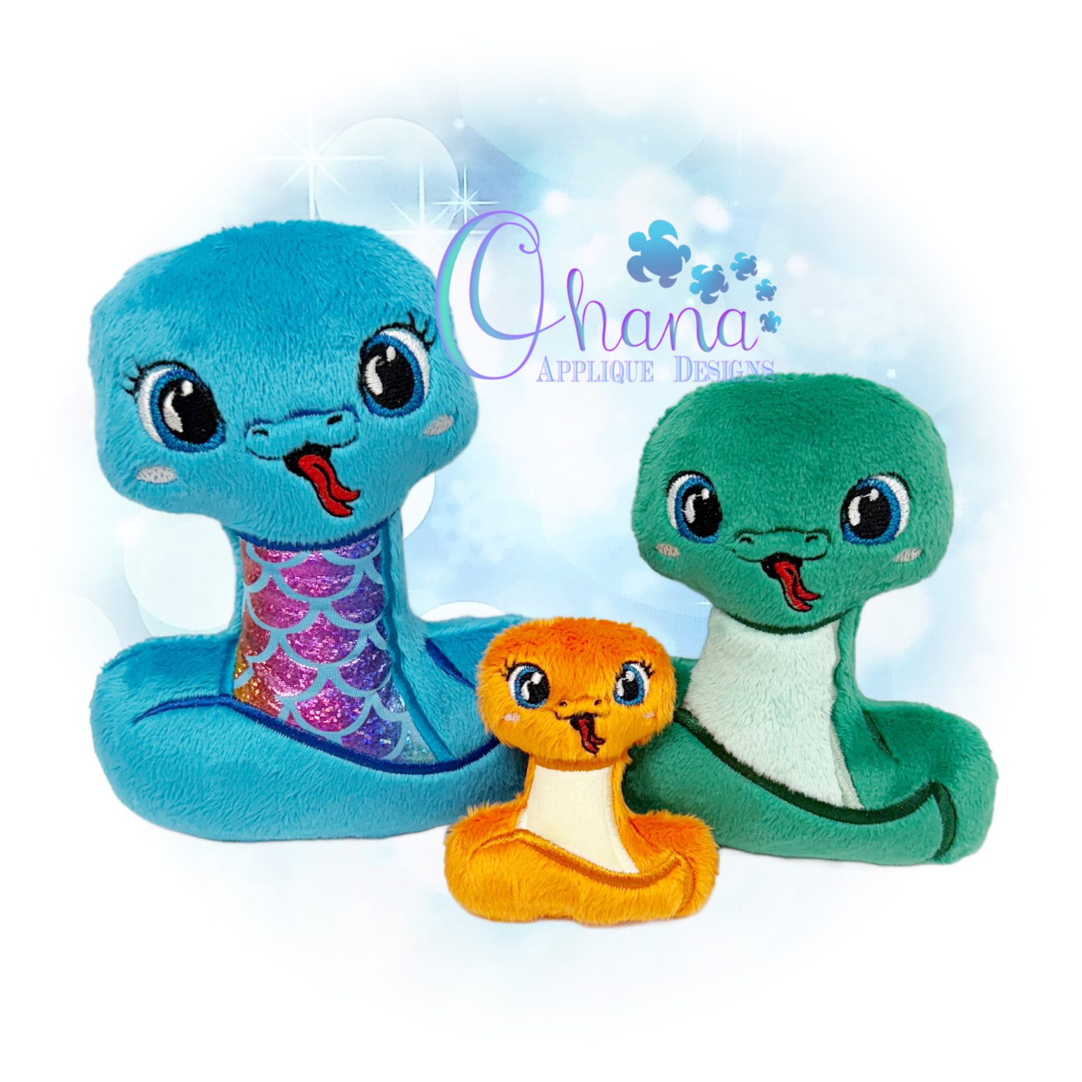 OAD 2508 Simon Snake Stuffie 2000 LA copy 2 Simon Snake Stuffie Embroidery