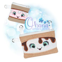 Smores Zipper Bag Embroidery