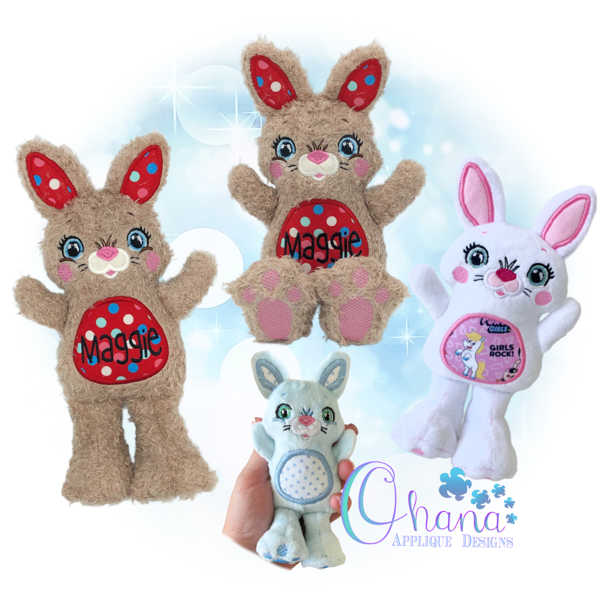 OAD 2508 Sweet Stomper Bunny MH AK Sweet Stomper Bunny Stuffie