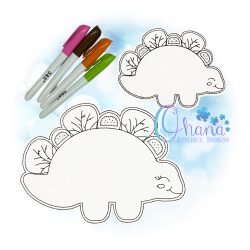 Tacosaurus Flat Coloring Doll