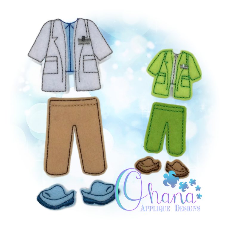 Unpaper Doll Vet Lab Coat Outfit