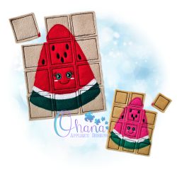 Watermelon Puzzle Embroidery Design