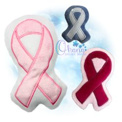 Awareness Ribbon Stuffie Embroidery