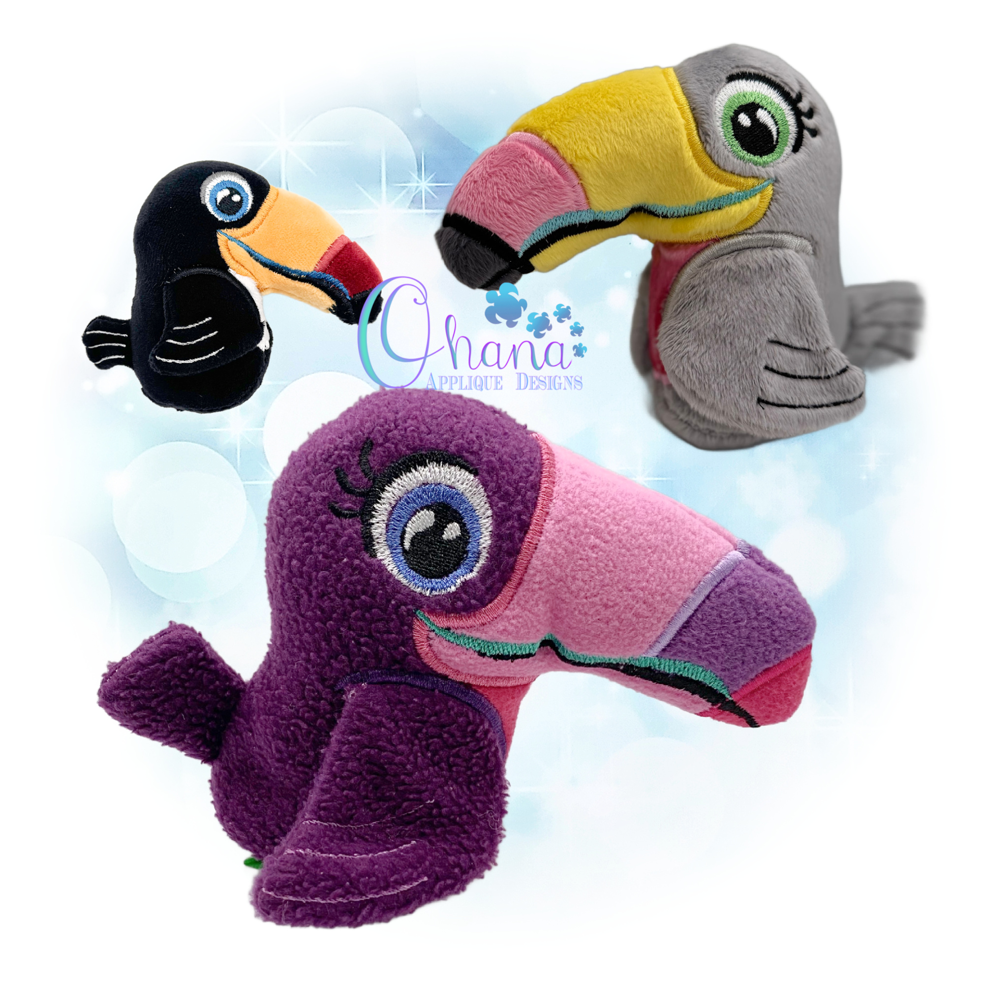 Flat Bottom Toucan Stuffie