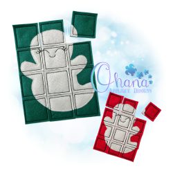 Ghost Puzzle Embroidery Design