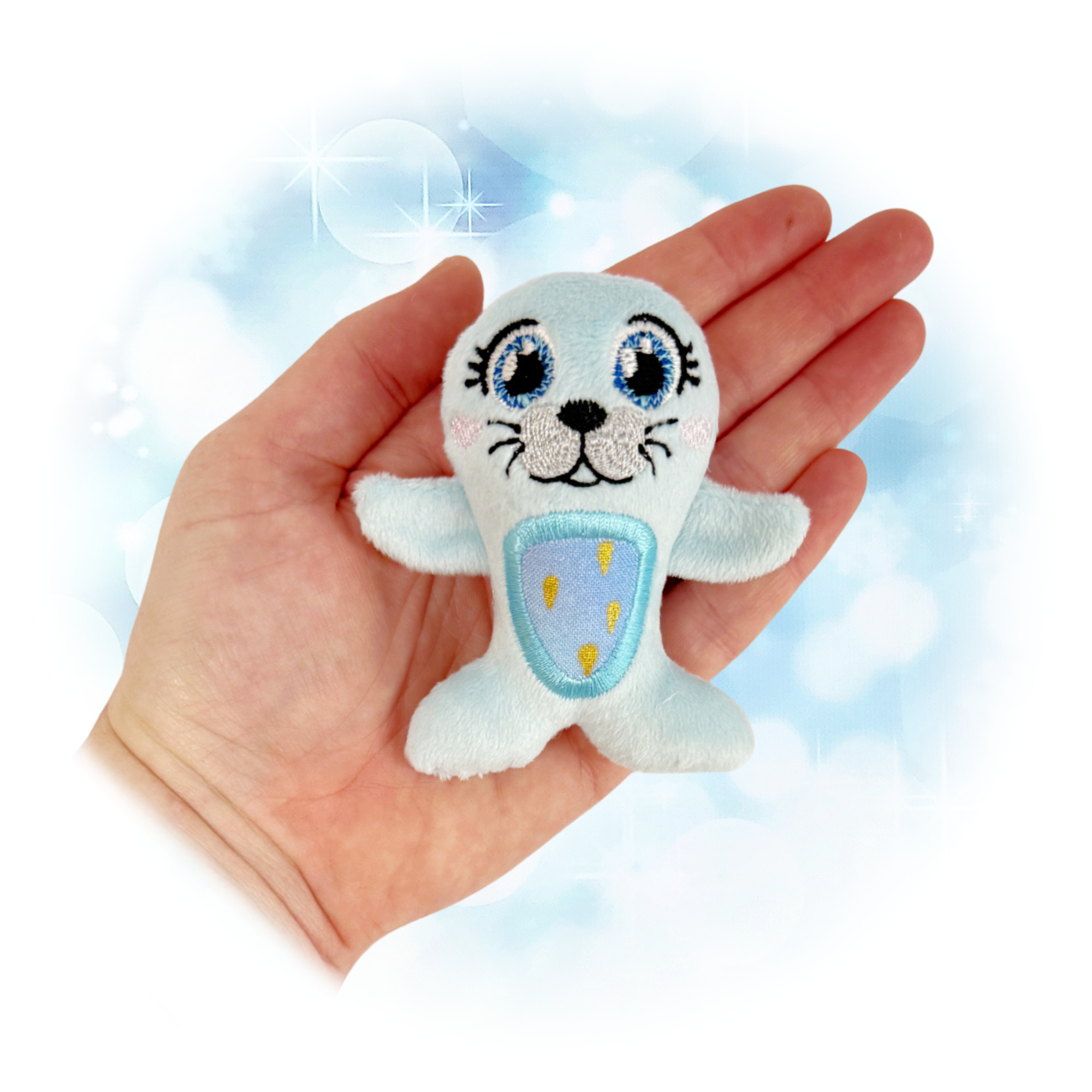 Huggable Seal Stuffie Embroidery