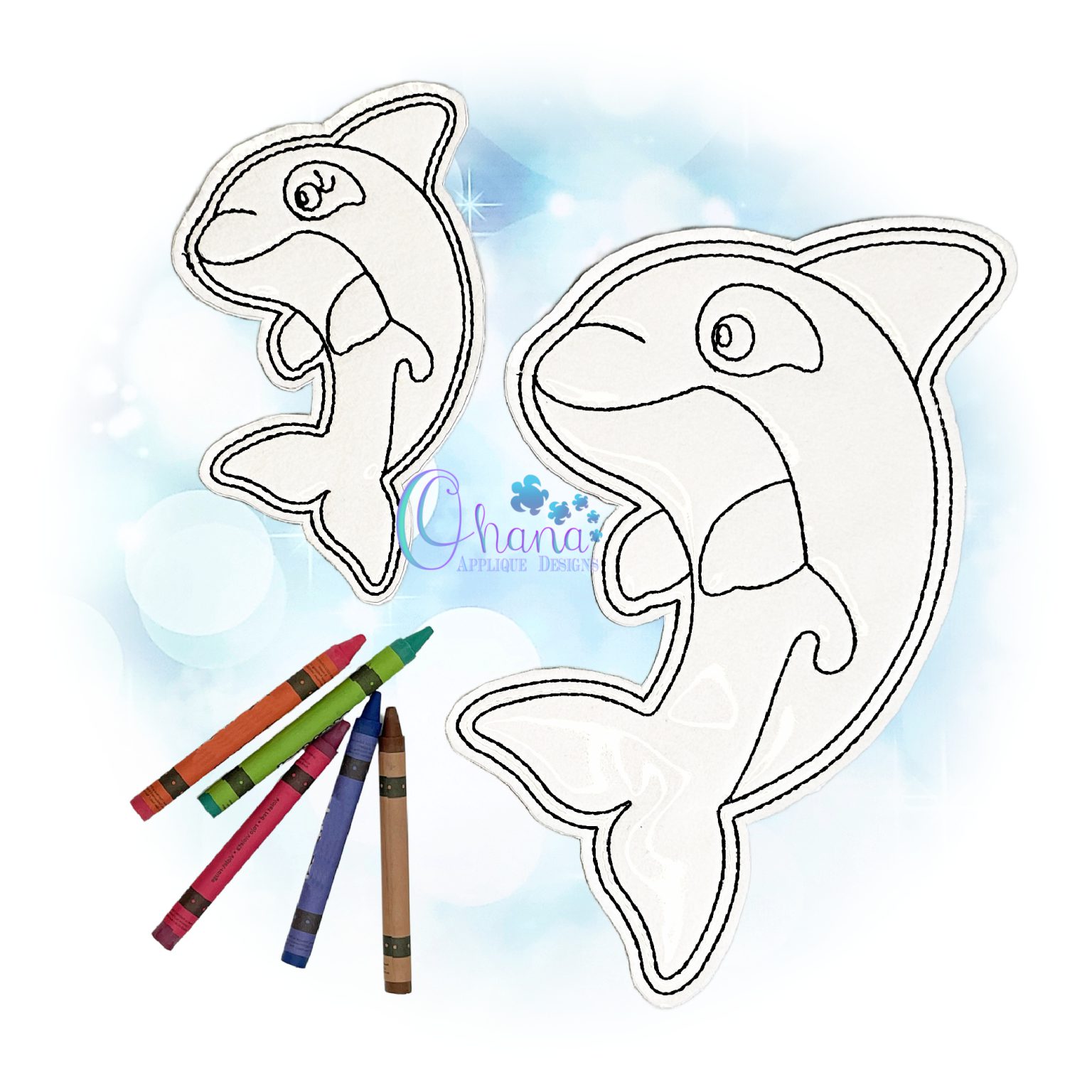 OAD 2509 Orca FCD 2000 AK Orca Flat Coloring Doll