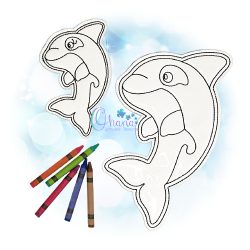 Orca Flat Coloring Doll