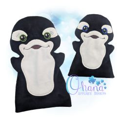 Orca Hand Puppet Embroidery