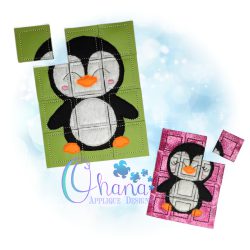 Penguin Puzzle Embroidery Design