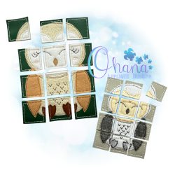 Snowy Owl Puzzle Embroidery