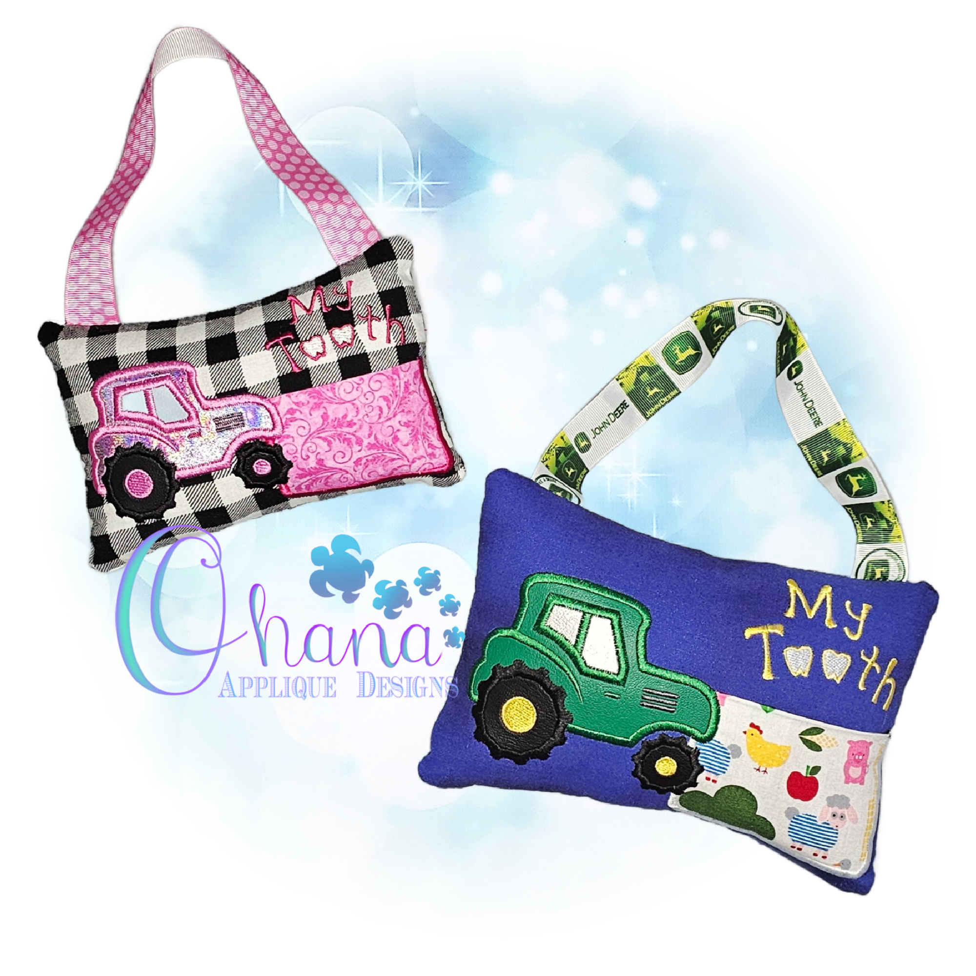 Tractor Tooth Fairy Pillow